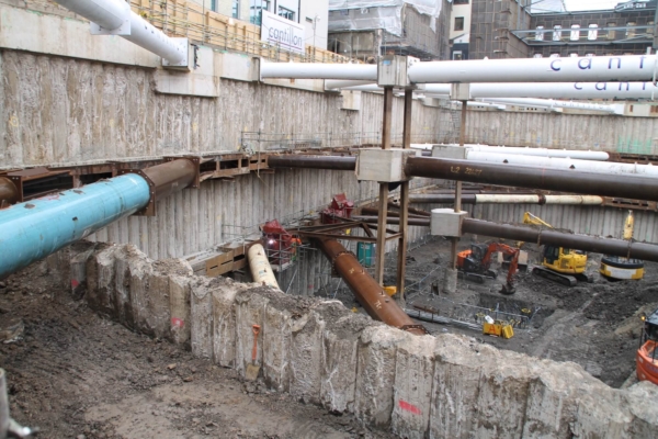 Retaining Wall Solution - Ilona Rose House, Tottenham Court Road - LDA piling Secant Wall Basement (6)