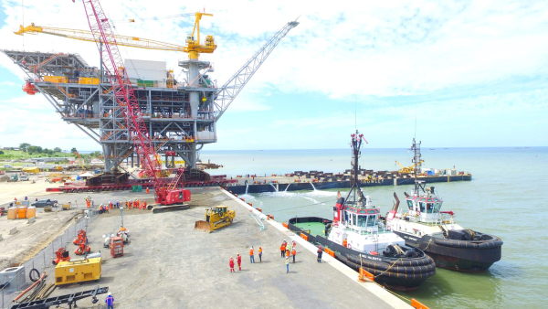 Brighton Port Transfer of Juniper after completion of Berth 2