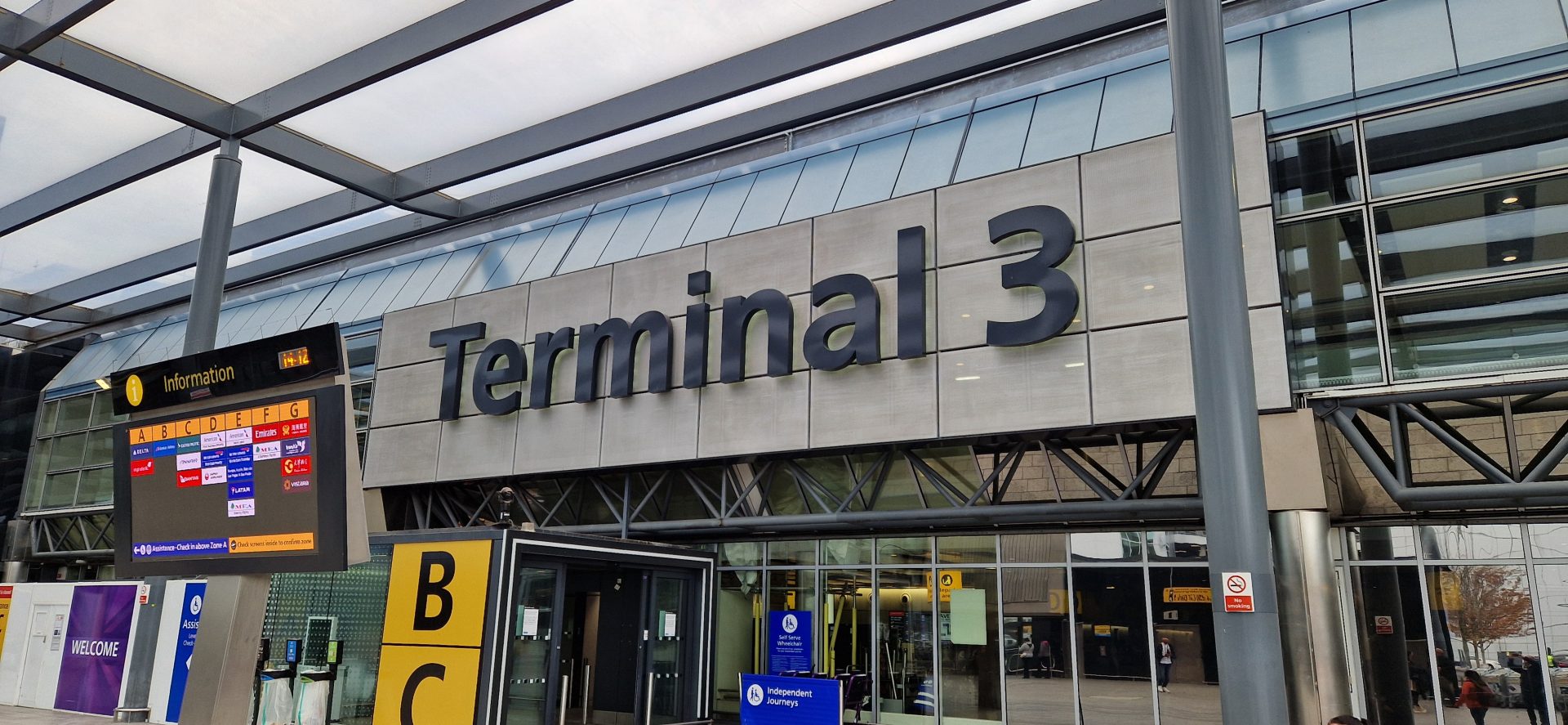 Heathrow Terminal 3-flight connection facility