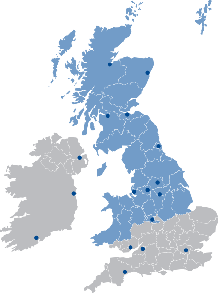 UK northern division map