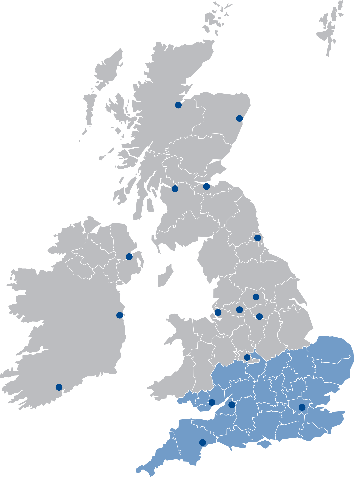 Southern division map